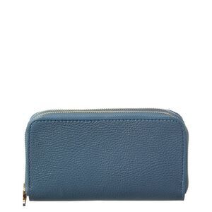 Persaman New York Xenia Zip Leather Continental Wallet, Blue